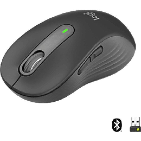 LOGITECH Signature M650 Büyük Boy Sağ El Için Sessiz Kablosuz Mouse - Siyah