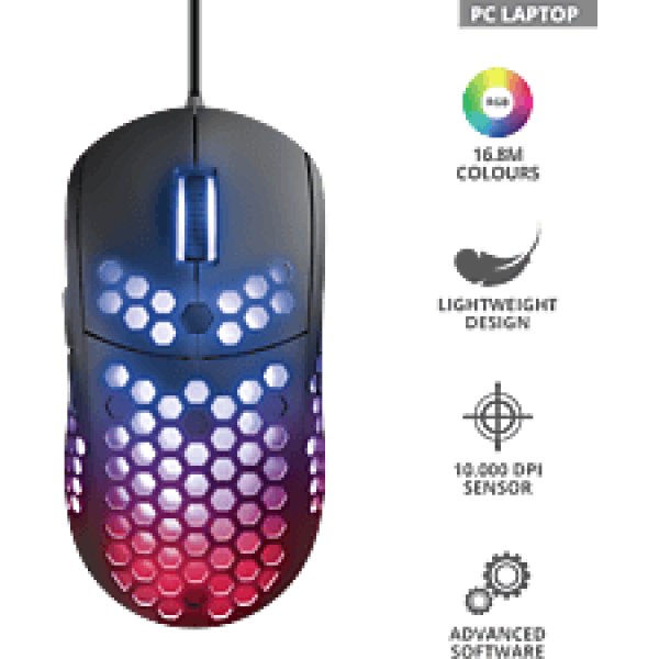 TRUST 23758 GXT960 Graphin Hafif RGB Oyuncu Mouse
