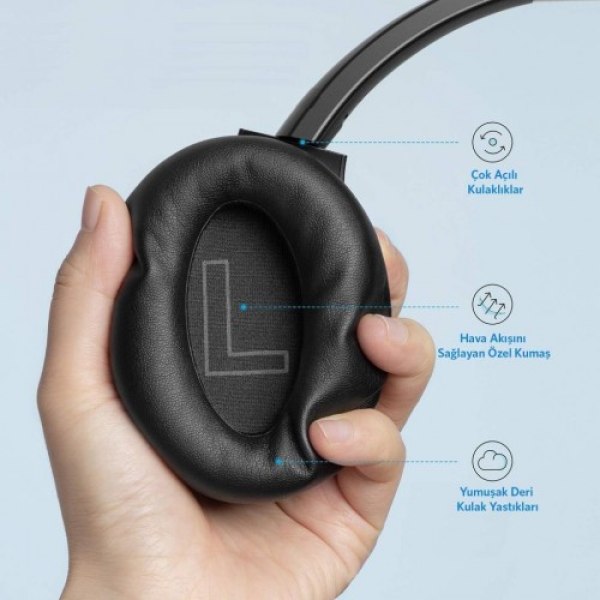 Anker SoundCore Life Q20 Kulak Üstü Bluetooth Kulaklık - Görsel 5
