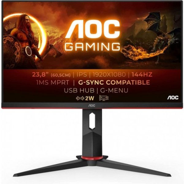AOC 24G2U 23.8 inç 144Hz 1ms HDMI+Display FreeSync Full HD IPS Monitör