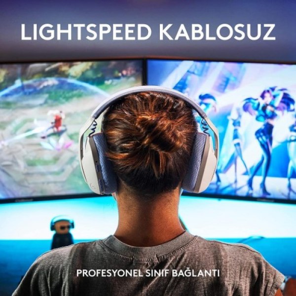Logitech G G435 LIGHTSPEED Kablosuz Oyuncu Kulaklığı Beyaz - Görsel 5