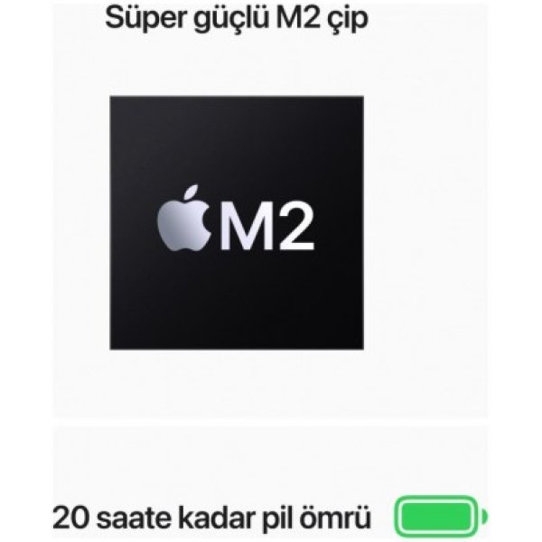 Macbook Pro M2 8 GB 512 GB SSD 13.3" MNEJ3TU/A Uzay Grisi - Görsel 4