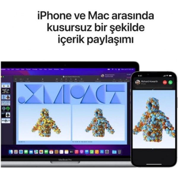 Macbook Pro M2 8 GB 512 GB SSD 13.3" MNEJ3TU/A Uzay Grisi - Görsel 8