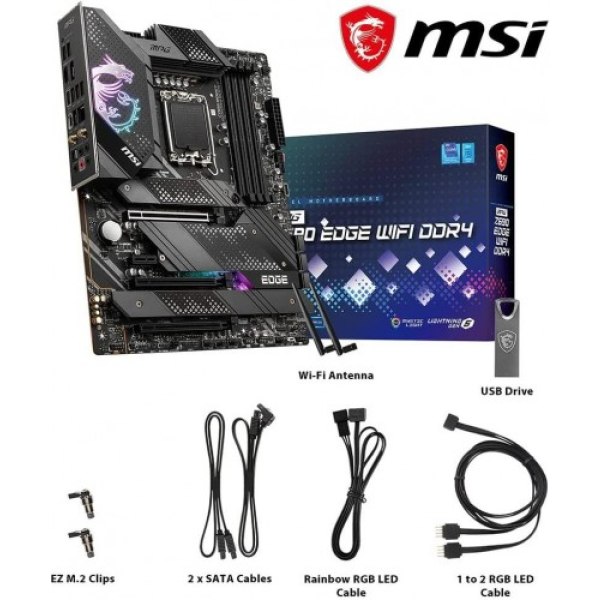 MSI Mpg Z690 Edge Wi-Fi Intel LGA1700 DDR4 ATX Anakart - OUTLET - Görsel 3