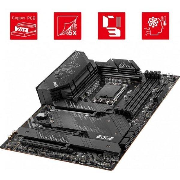 MSI Mpg Z690 Edge Wi-Fi Intel LGA1700 DDR4 ATX Anakart - OUTLET - Görsel 5