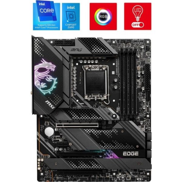MSI Mpg Z690 Edge Wi-Fi Intel LGA1700 DDR4 ATX Anakart - OUTLET - Görsel 6
