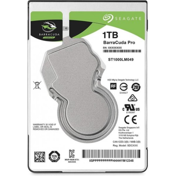 Seagate 2.5" 1 TB Barracuda Pro ST1000LM049 SATA 3.0 HDD Teşhir