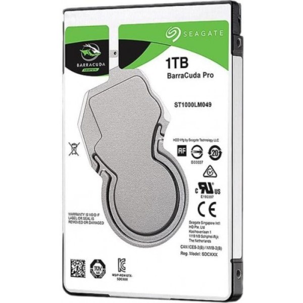 Seagate 2.5" 1 TB Barracuda Pro ST1000LM049 SATA 3.0 HDD Teşhir - Görsel 4