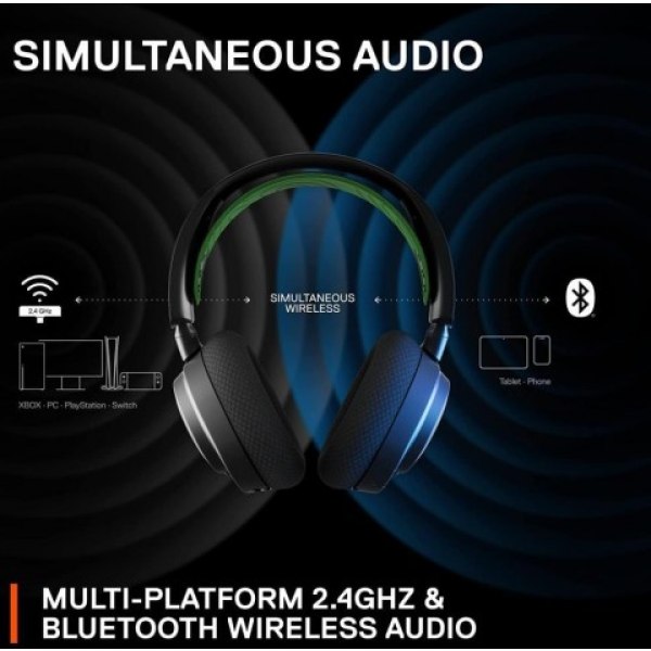 SteelSeries Arctis Nova 7X Kablosuz Mikrofonlu Kulak Üstü Oyuncu Kulaklığı Teşhir - Görsel 3