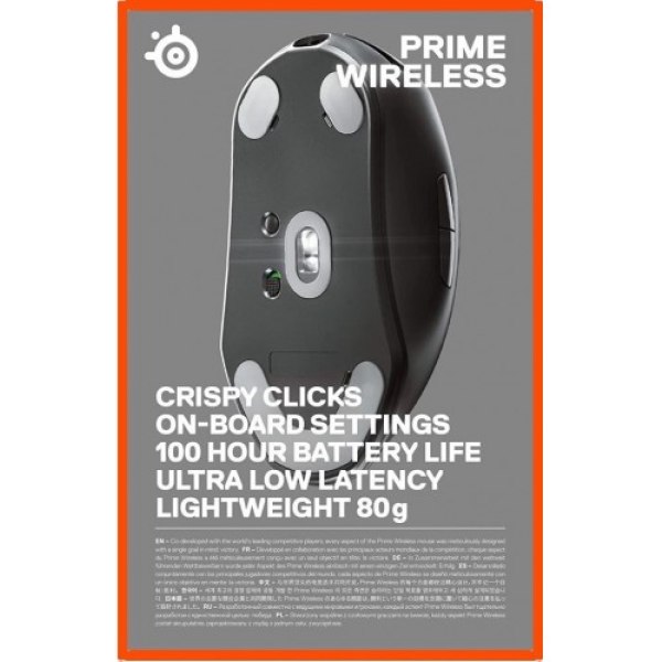 SteelSeries Prime Wireless FPS Oyun Faresi,Siyah - Görsel 11