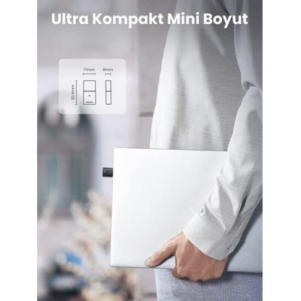 Ugreen Mini USB Dongle Bluetooth 5.0 Adaptör Siyah - Görsel 6
