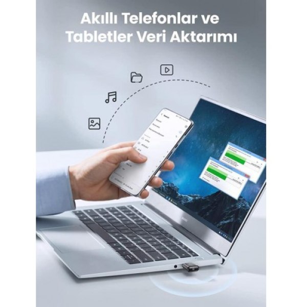 Ugreen Mini USB Dongle Bluetooth 5.0 Adaptör Siyah - Görsel 8